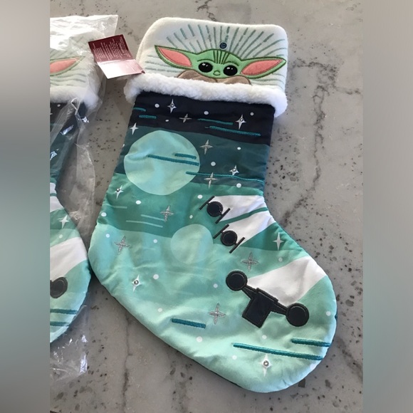 Two Star Wars Mandalorian LED Christmas Stockings - St. Nicholas Square - Picture 2 of 6